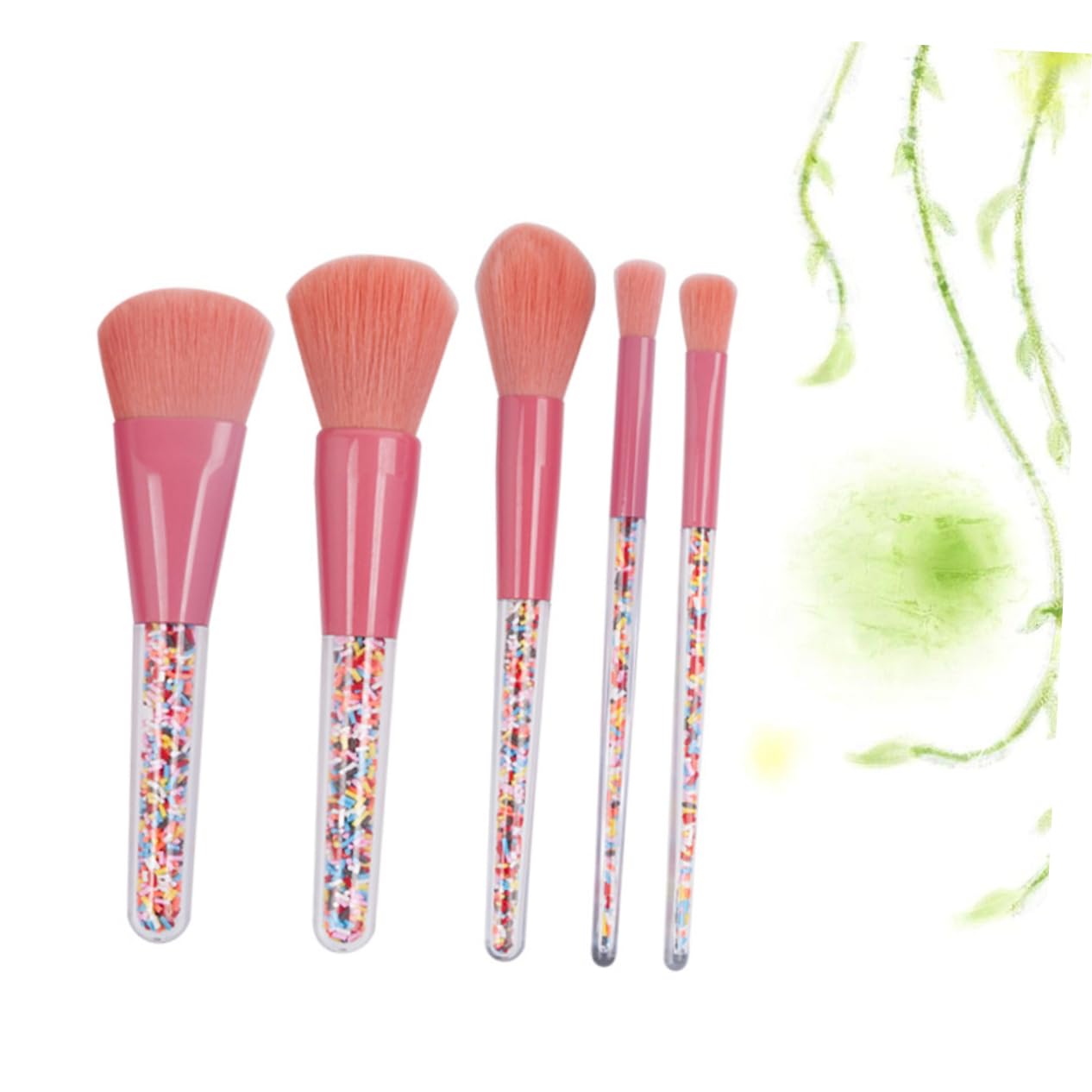 FRCOLOR 15piezas Pinceles De Maquillaje Mango De Granulado Set De Cosméticos Para Cuidado De Belleza Femenina