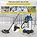 VEVOR Dust Extractor, 8 Gallon Wet & Dry HEPA Filter, 1200W Powerful Motor Vacuum Cleaner, Automatic Dust Cleaning,Heavy-Duty Shop Vacuum with Attachments