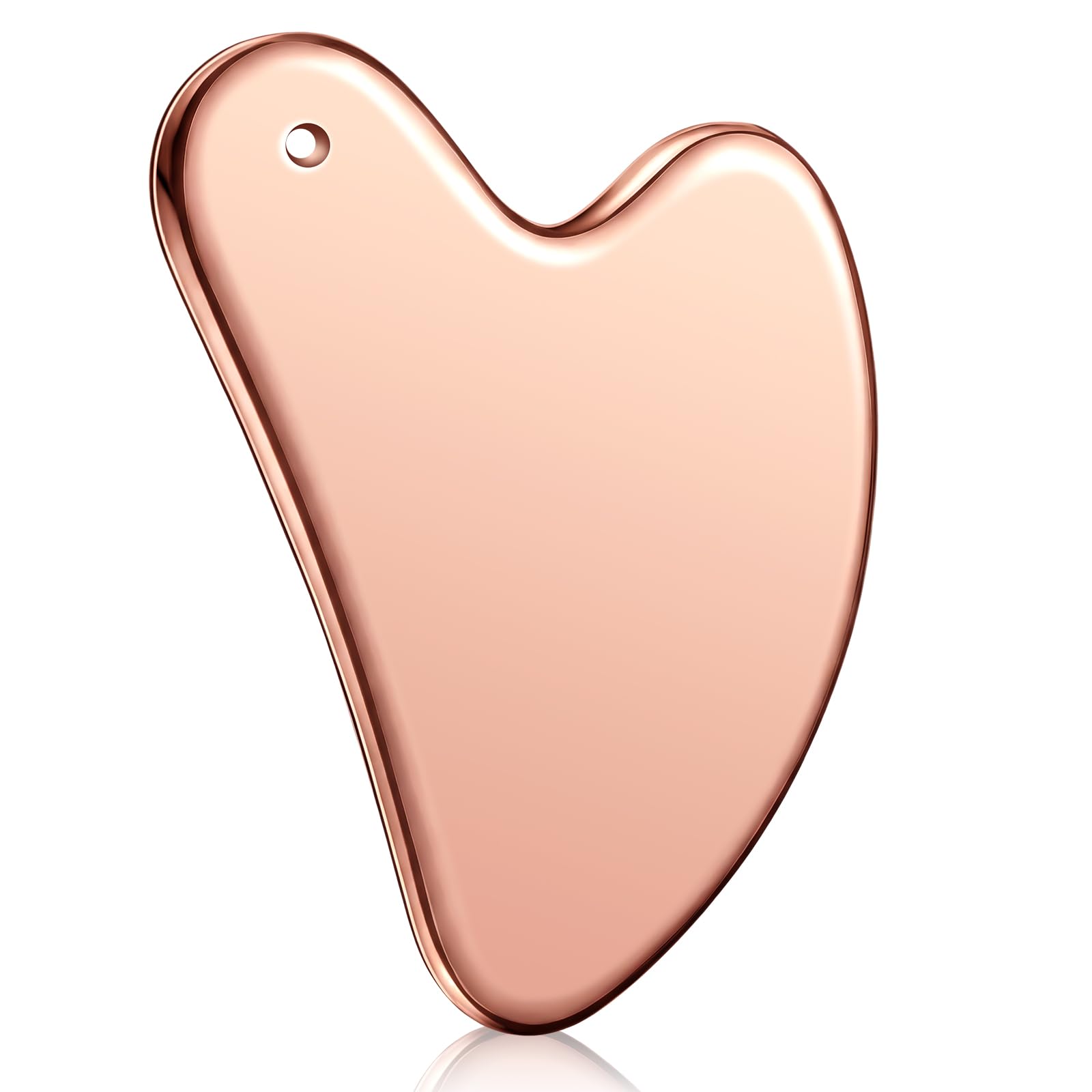 Sponsored Ad - Nuanchu Stainless Steel Gua Sha Facial Tools Metal Guasha Tool for Face Body Jawline Shaper, Double Chin Reducer, Puffiness Reducing, Lymphatic Drainage Massager Skin Care Gift with Pouch(Pink)