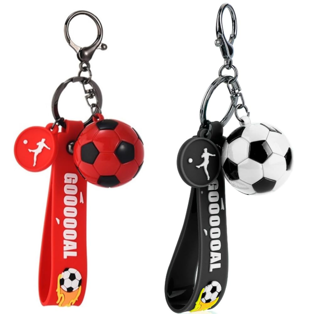 2Pcs Football Keychain Set, Key Chain for Boys, Sports Gift for Football Fans, Accessory for Everyday Use-image-6