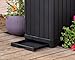 Keter Baltimore Resin 38 Gallon Outdoor Kitchen Trash Can with Lid and Drip Tray for Easy Cleaning-Perfect for Patio Dining, Black