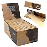ACE Rolling Papers, 1 1/4 Cigarette Rolling Papers Unbleached Rolling Papers - 78 MM 50 Booklets wit