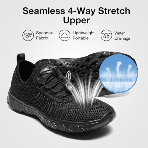 Image of ALEADER Men's Stylish Water Shoes, Quick-Dry Xdrain Water Sneakers, Lightweight & Comfort Footed