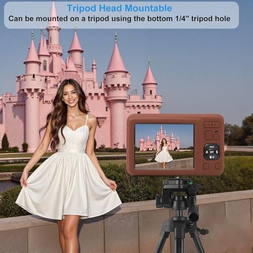 Funda de silicona para cámara Kodak PIXPRO FZ55 color café miniatura 3