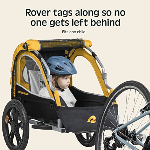 image for Retrospec Rover Kids Bicycle Trailer - Single & Double Passenger Child