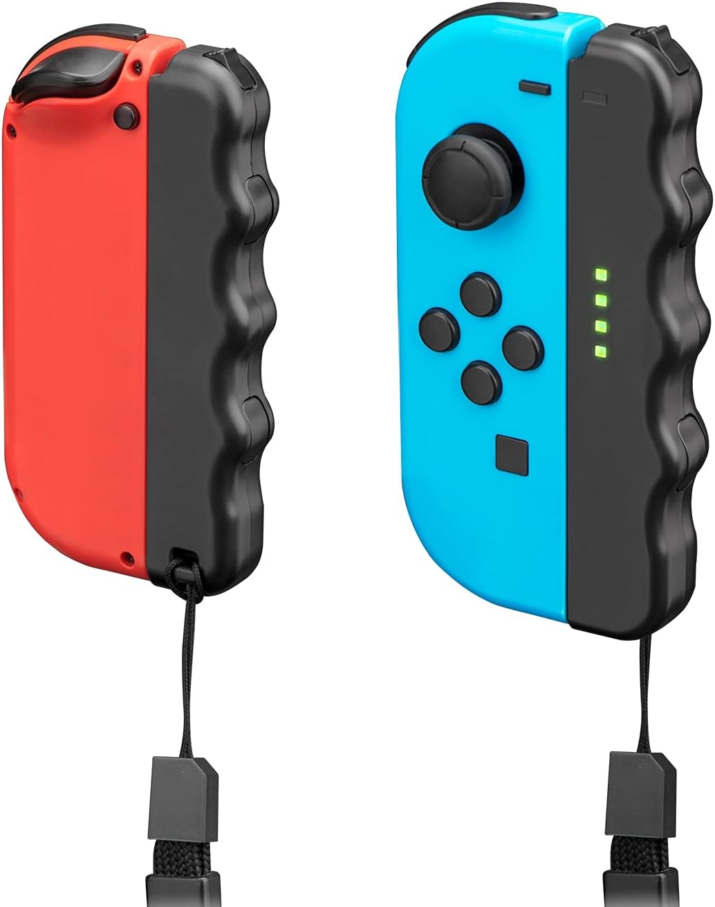 Nitho Switch Extender For Joy-Con, Switch Controller Grip Compatible With Nintendo Switch Joycon 2X Set With Straps Wrist Band