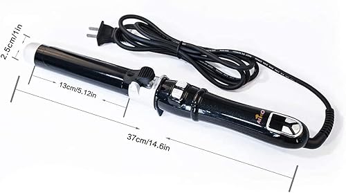 Miniatura 4 de AIKO PRO Rizador de pelo Pro Auto Spin de 1 pulgada, rizador de calor instantáneo, plancha giratoria ondulada con temperaturas ajustables de 210