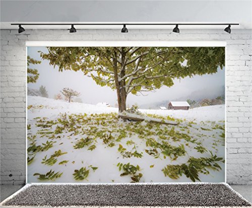 YongFoto 1,5x1m Vinile Sfondo Fotografico Natale