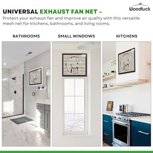 Image of Woodluck Mosquito Net for Window White Size 30 cm x 35 cms | Mesh for Mosquito Insect Dust & Lizard Protection | Mosquito Net for Exhaust Fan & Bathroom Small Windows | Easy DIY Installation