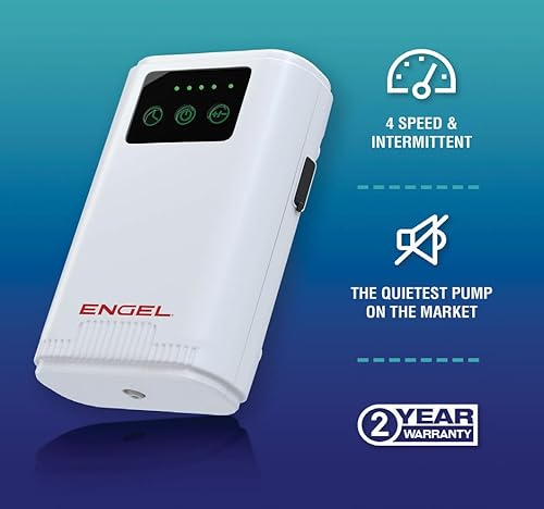 Miniatura 4 de ENGEL Bomba aireadora de cebo vivo recargable por USB de iones de litio ultra silenciosa y burbujeador con clip universal que se adapta a la mayoría