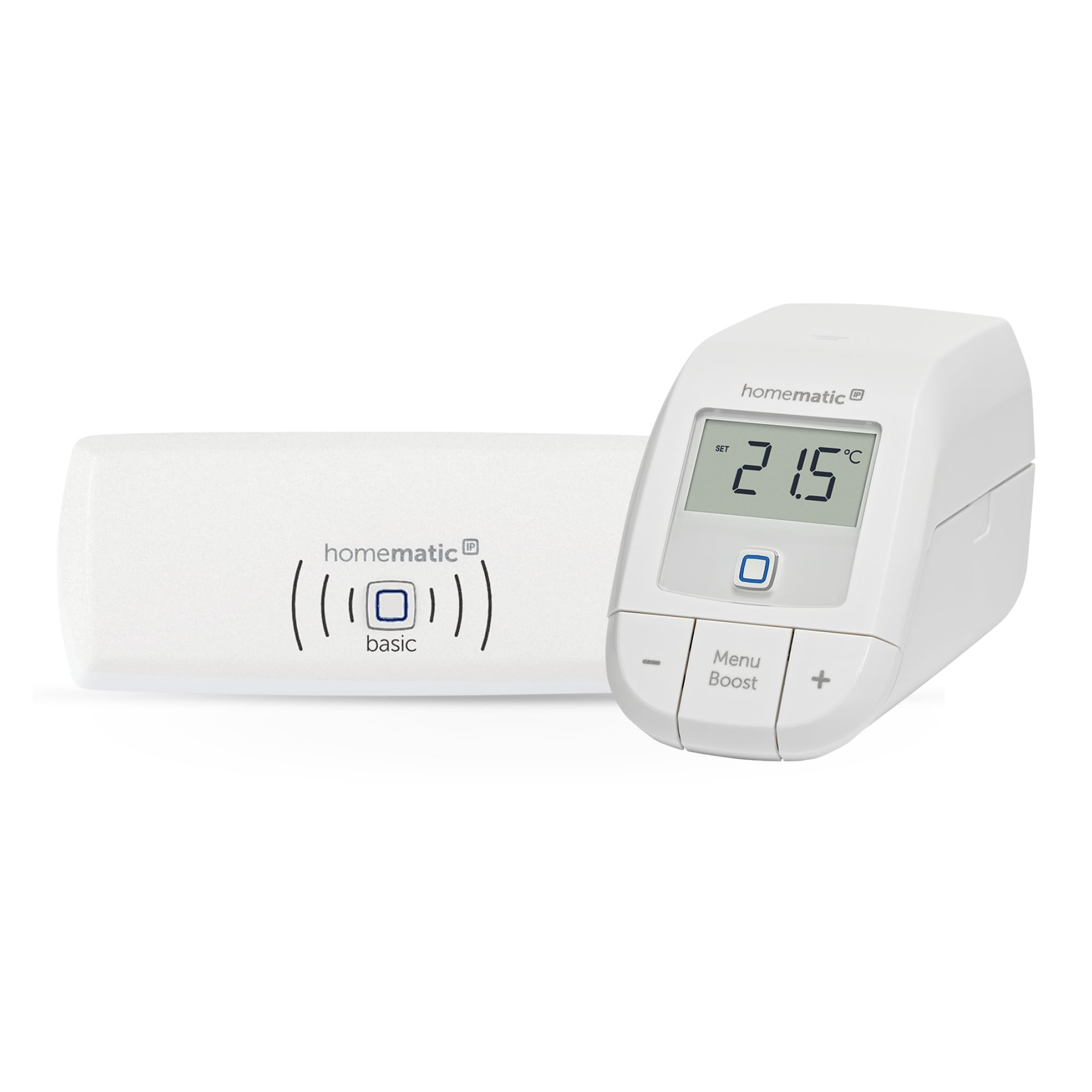 Homematic IP Smart Home Starter Set di riscaldamento – Basic, controllo digitale per riscaldamento con o senza app, Alexa, Google Assistant, facile installazione, termostato, termostato per