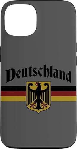 Funda para iPhone 13 Deutschland con bandera alemana escudo de brazo de águila disponible en Yaxa Colombia