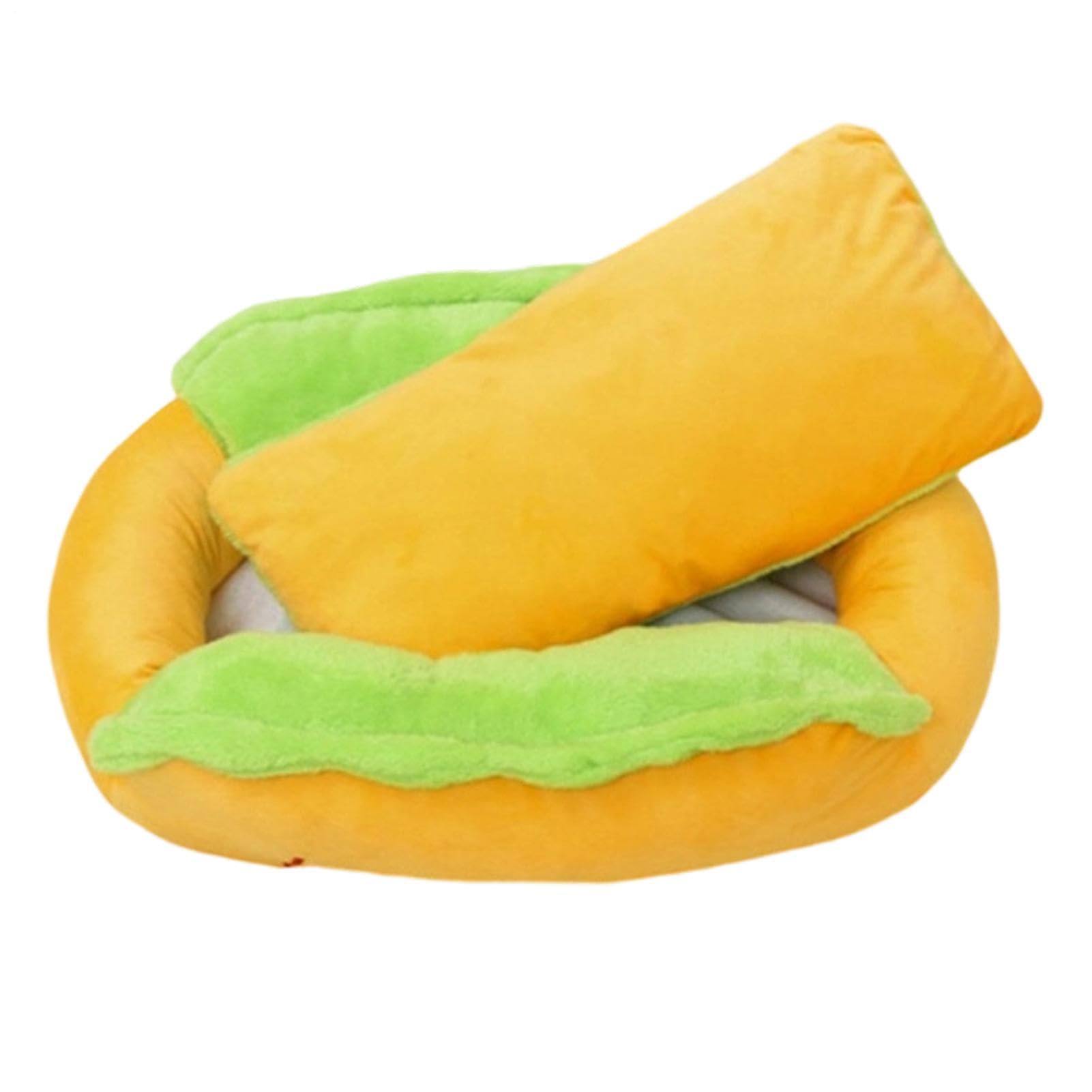 Cuccia per gatti a forma di cibo con fondo antiscivolo in peluche