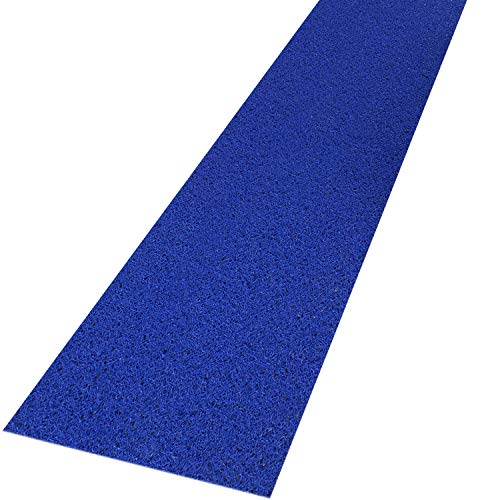Image of Kuber Industries CTKTC040014 PVC Rubber Anti Slip Floor /Door Mat (Blue, 2x8 Feet)