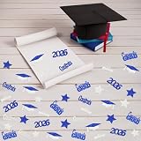 200Pcs Graduation Confetti 2026 Blue and Sliver 2026 Graduation Decorations 2026 Graduation Table Decorations Graduation Decorations 2026 Royal Blue Graduation Decorations for Table