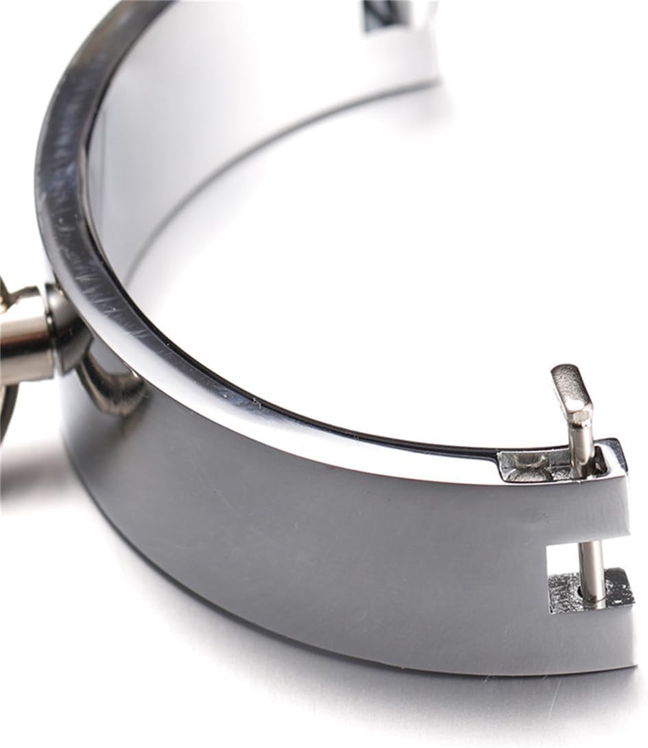 Unlock Your Style with Stainless Steel Lock Cuffs - Fashionable Women's Handcuff Bracelets