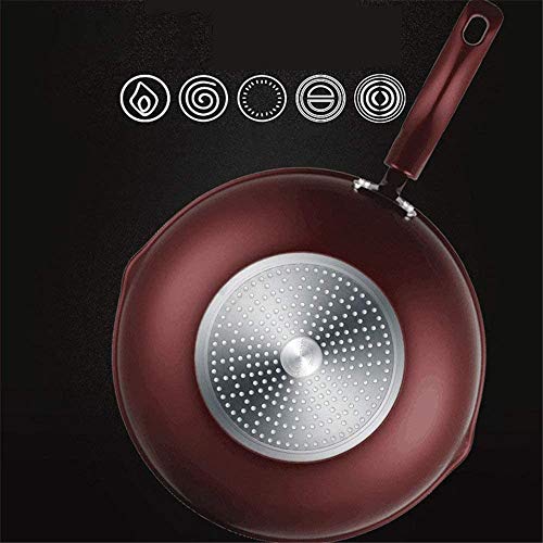 Wok antiadherente estilo japonés 32 cm fondo plano miniatura 7