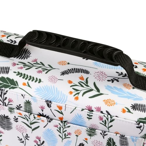 Image of 102 Slots Marker Pen Organizer Case w /Handle | Portable Multilayer Holder for Watercolor Pencils & Gel Pen Markers for Artists, Sketching, Drawing