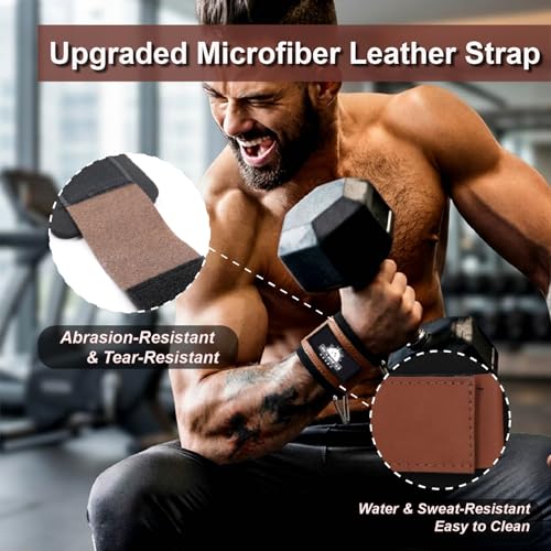 Image of Wrist Cuffs for Cable Machines - Padded & Adjustable Straps for Lateral Raises, Tricep Pushdowns & Strength Training