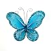 24 Turquoise Organza Nylon Wire Butterfly Wedding Arts and Crafts Decorations 2" Big