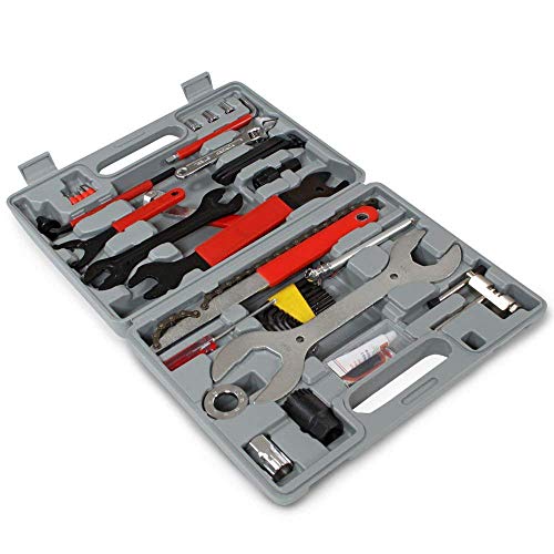 Aufun - Set di attrezzi per bicicletta, 44 pezzi