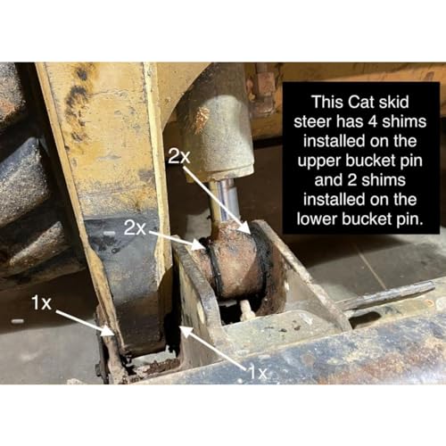 Image of 50mm Bucket Pin Shim Kit,Excavator Bucket Pin Shims,Engineering Plastic Bucket Pin Shim Replacement for ZX85