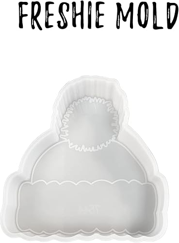 Miniatura 2 de Gorro de punto con forma de bola abombada molde de silicona CC Freshie de 475 x 5 x 1 pulgada para perlas aromáticas bohemias para automóvil jabón