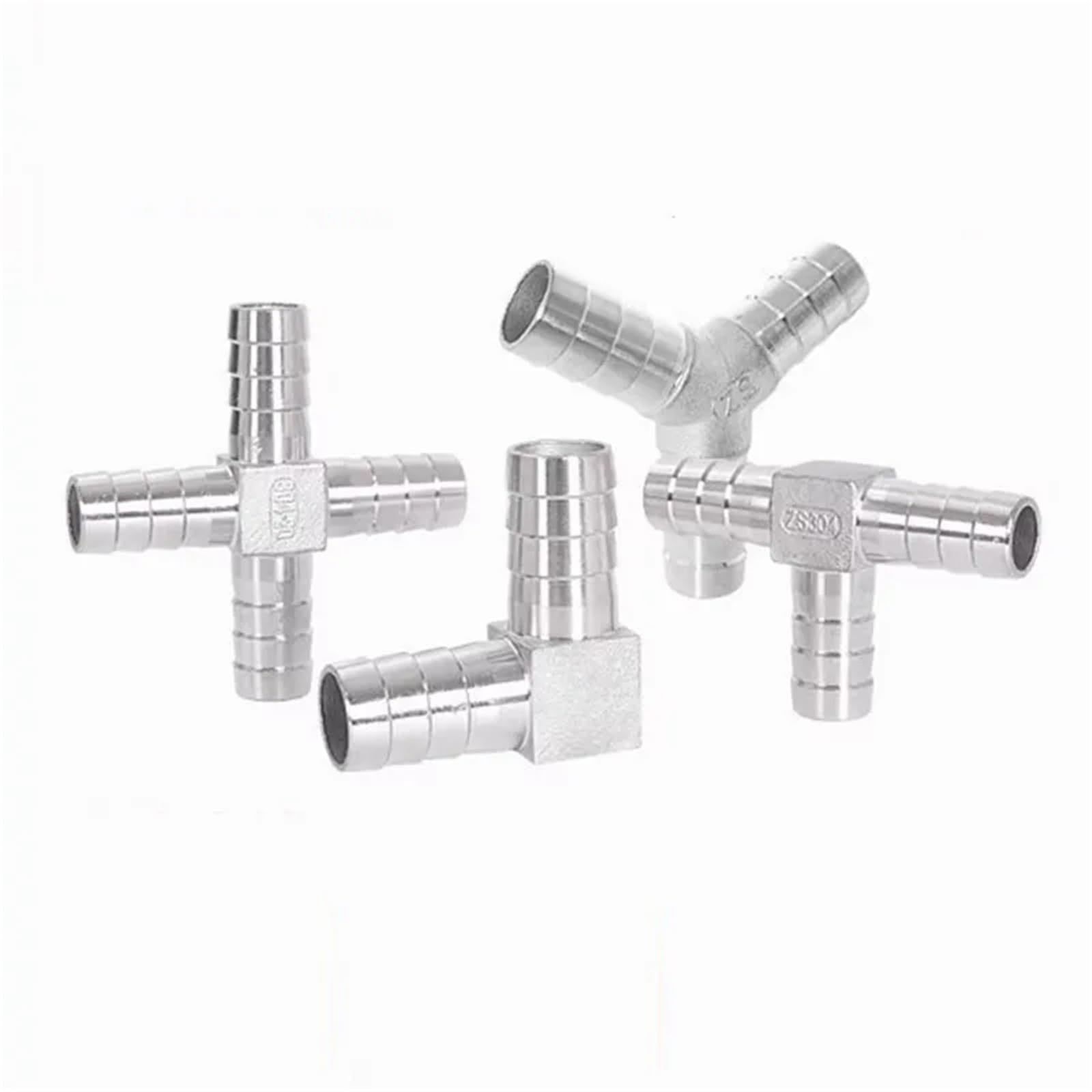4mm 6mm 8mm 10mm 12mm 13mm 14mm 16mm 19mm Hose tee Y L Type Cross 3 4 Way Elbow 304 Stainless Steel Pipe Fitting Connector(19mm)