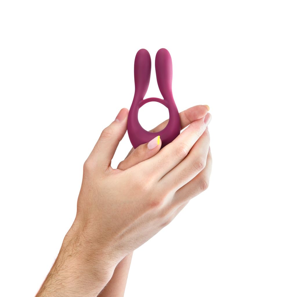 Platanomelón - Anello Vibrante con 10 Pattern di Vibrazione e 10 Modi di Utilizzo, Giocattoli Erotici per Coppie, Ricaricabile - Bongo Lilla
