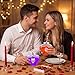 Zoketriton 12 Pcs Valentine's Day Heart Shaped Cups with Lids and Straws and Stickers Plastic Heart Drink Bottle Clear Drinking Cocktail Cups for Valentines Heart Beverage Drink Bottle Party Supplies