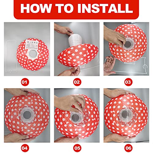 8PCS Mushroom Shaped Paper Lantern,Forest Jungle Wonderland Themed Party Decor,Mushroom Lantern Hanging 3D Foldable Paper Lanterns Decorative for Hanging Room Decor,Fairy Birthday Party Favorr