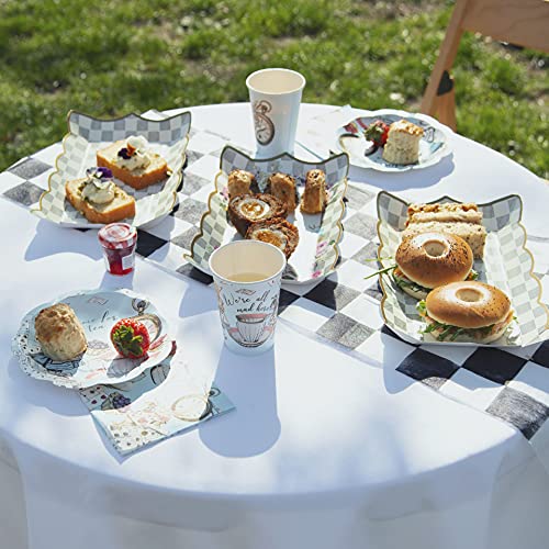 Talking Tables Pak van 4 Alice in Wonderland Papier Serveerschalen Levert | voor Mad Hatter Afternoon Tea… - Image 6