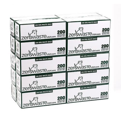 Zero Waste USA 4,000 Premium Dog Waste Station Refill Roll Bags - Up to 40% thicker & stronger than competitor bags - Guaranteed to fit any commercial