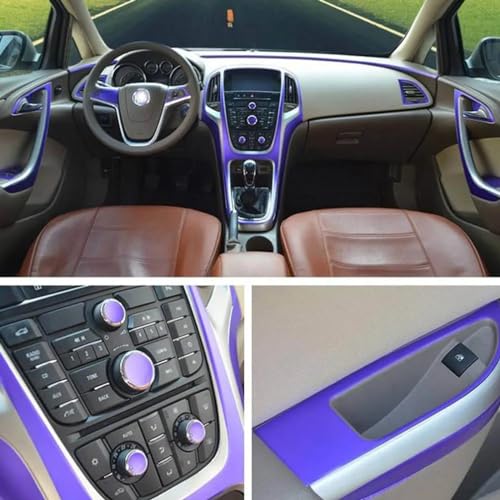 Rénover console rayée Buick Verano kit autocollant carbone intérieur - 5