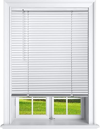 Cordless 1 Inch Window Blinds, Mirrotek Cordless Blinds Light Filtering Mini Blinds (27" x 64")
