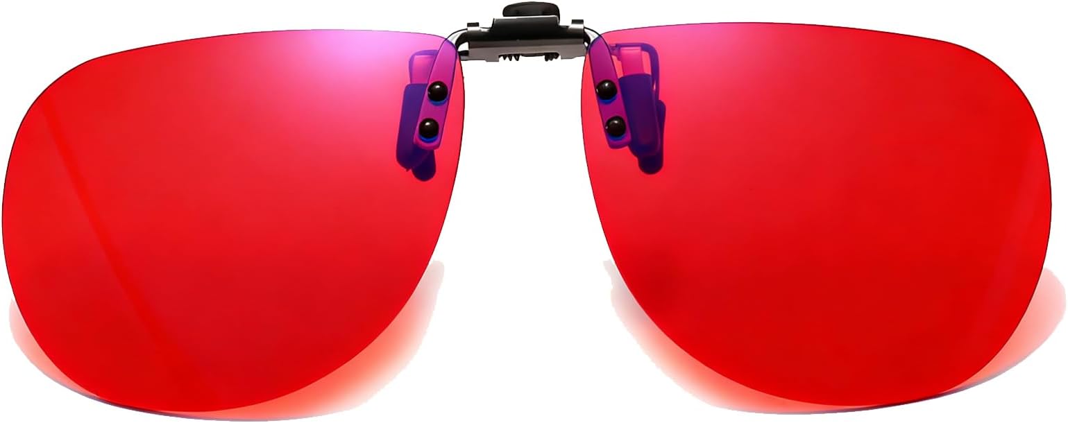 EZSMART Blue Light Blocking Glasses, Red Lens Sleep Glasses - Reduce Eye Strain & Strong Light Stimulation Improve Sleep for Men Women