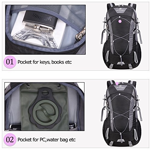 VENTCY Zaino Trekking Donna Uomo 40Litri Viaggio