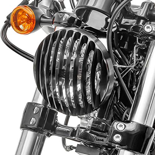 Grille de phare noir pour Harley Sportster Forty-Eight 48 2010-2020