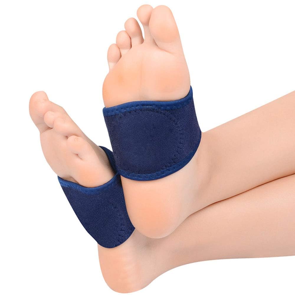 AT Surgical Arch Support Brace (2-Pack) - Plantar Fasciitis Gel Strap for Men, Woman - Orthotic Compression Support Wrap Aids Foot Pain, High Arches, Flat Feet, Heel Fatigue (Large)