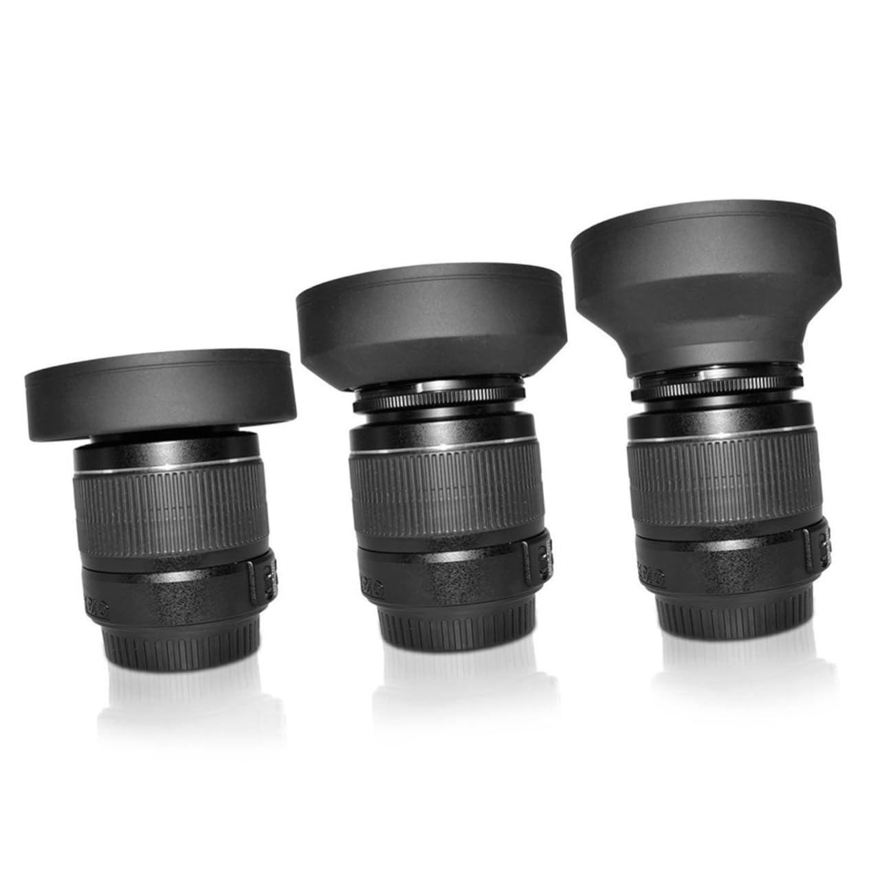 jojofuny Paraluce Per Obiettivo Da 58 Mm Con Panno Per La Pulizia Accessorio Per Obiettivo in Plastica Abs Rigida Facile Da Installare Protegge Dagli Urti