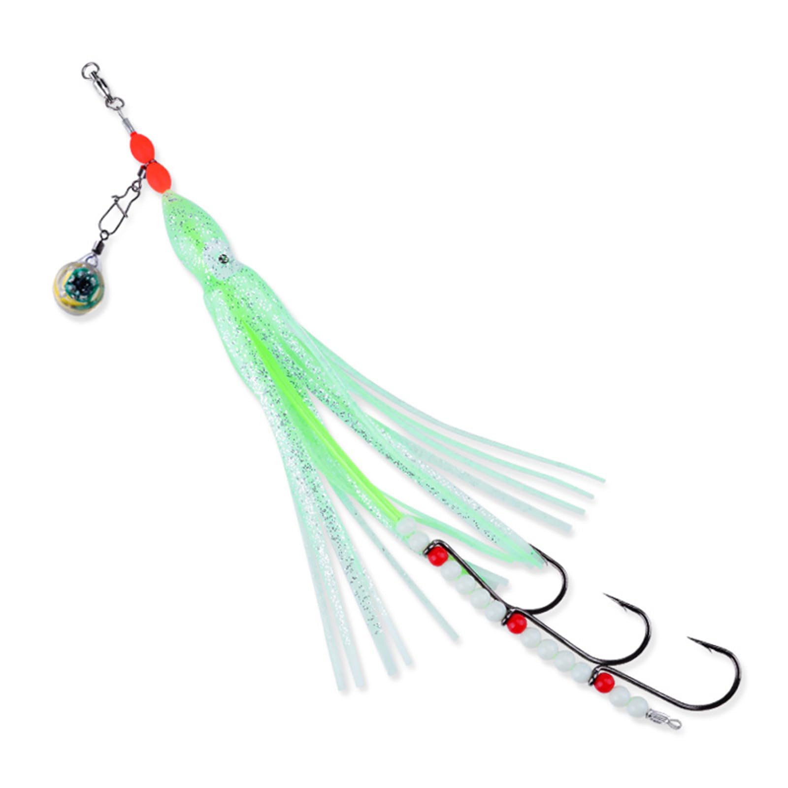 Luminously Octopus Soft Fishing Baits Sea Fishing Wobblers Baits With 3 Hook Fishing Soft Lure Fishing Accessories