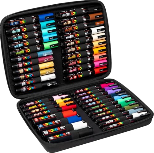 Uni-Ball 186840 - POSCA Marker Set, 40 rotuladores acrílicos en a...