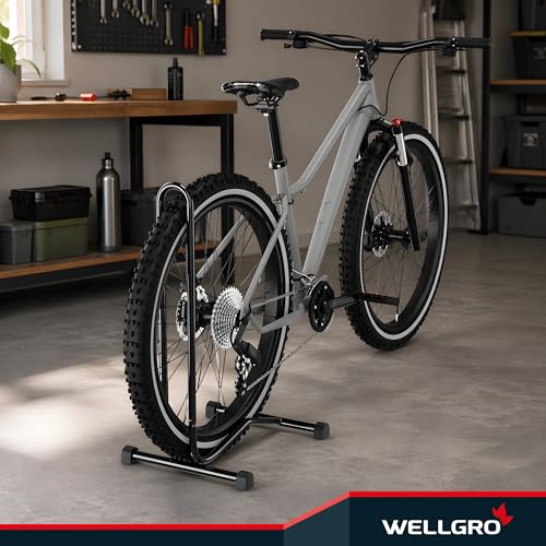 Foto von 2 x WELLGRO Fahrradständer - Stahl, sicherer Stand - Farbe schwarz