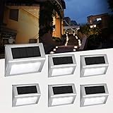 【Luces impermeables para exteriores】 Tamaño: 3.93 * 3.27 * 1.26, Material: acero inoxidable y PC de alta resistencia. IP44 a prueba de agua. Se utiliza para carreteras, caminos, cubiertas, muelles, escaleras, cercas, paredes, jardines, pasillos, aceras, patios traseros, etc.