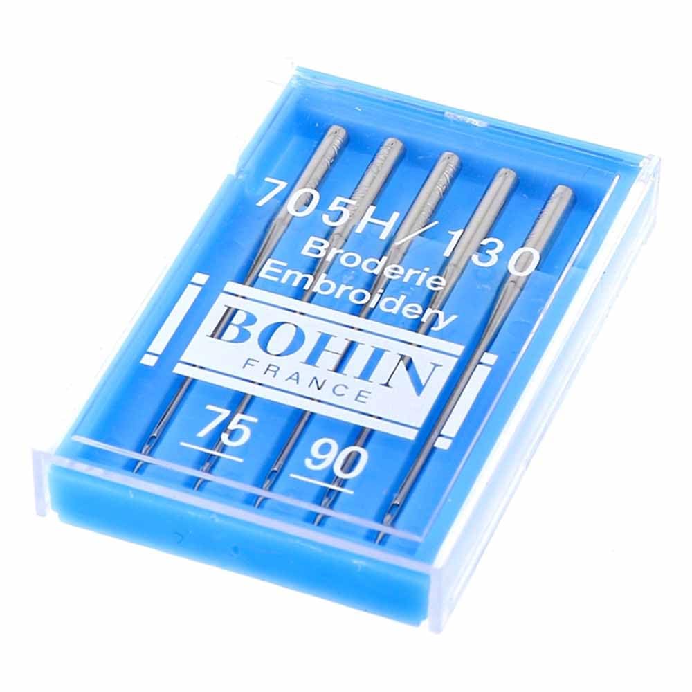 Bohin 75-90 - (75-90) Embroidery Machine Needles - 5 Needles