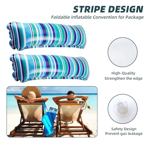 Kakashi 4Pack Pool Floats for Adult, Inflatable Floats for Swimming Pool, 4 in 1 Floating Rafts(Saddle, Lounge Chair, Floaties Hammock, Drifter) by Kakashi - Image 5