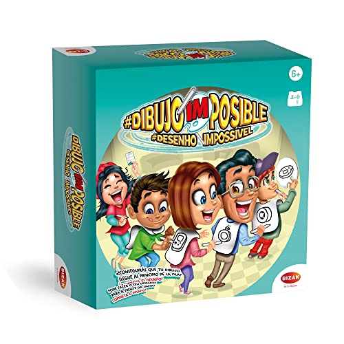 Bizak Juego Dibujo Imposible, el juego en el que hasta cinco personas tendrán que sentir y adivinar que les han dibujado en la espalda, Risas infinitas garatizadas entre amigos o familia (62850004)