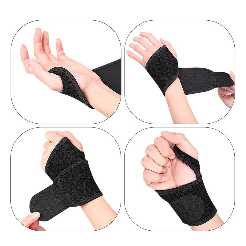 Image of GLORIFIED ORTHOWrist Braces - Wrist Wraps for Pain Relief from Carpal Tunnel, Arthritis, and Tendinitis-Fits Both Right and Left Hands-Compression and Support for Fitness Enthusiasts,Unisex, Neoprene
