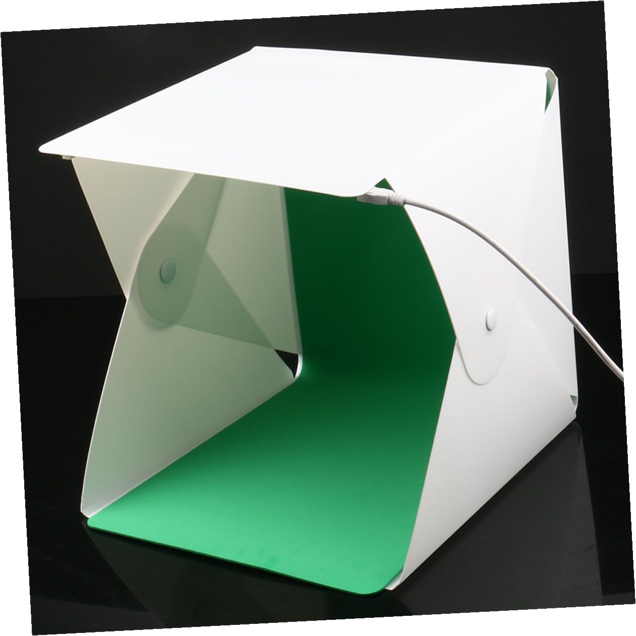 Mini Photography Light Tent 20cm Portable Foldable LED Photo Box with 2-Color Backdrops for Small Product Studio Shooting