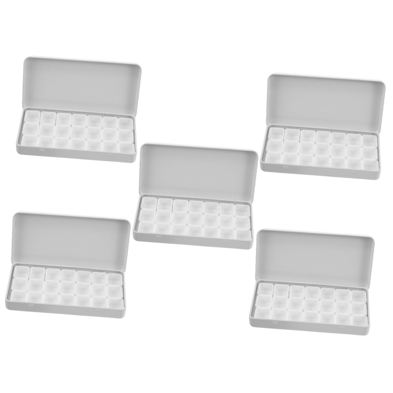Operitacx 5sätze Wasserfarben Pigmentbox Mittelgroßer Metallkasten Für Aquarellfarben Mit Fächern Für Künstler Schüler Und Hobby-Maler Hält Farben Frisch Und Einsatzbereit